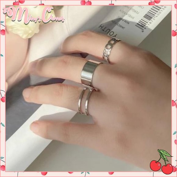 🍒2/$25 Silver Stacking Rings - Picture 1 of 7